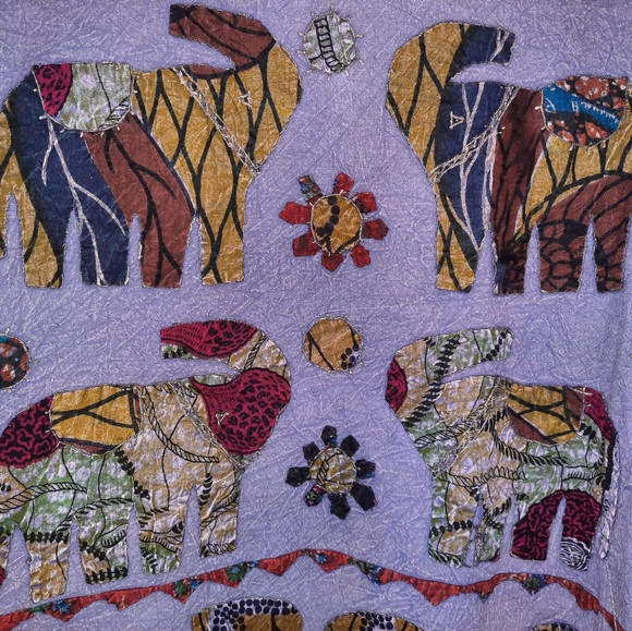 *HP* VINTAGE ELEPHANT THEMED PATCHWORK BOHO JACKET BY TRÈSKA | 3XL - Picture 4 of 5